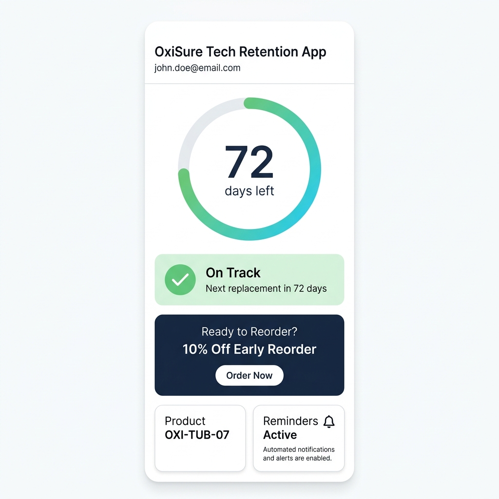 OxiSure App Mobile Interface